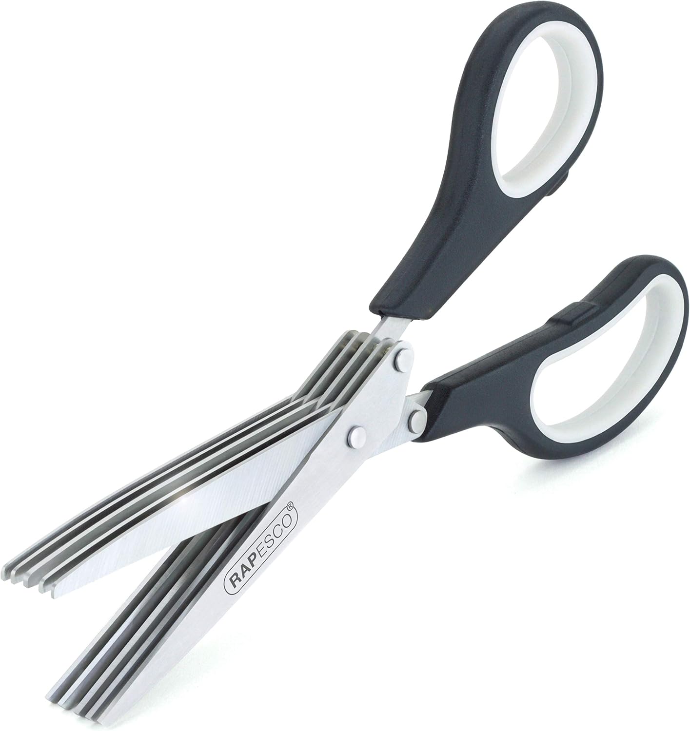 Rapesco 1599 5 Bladed Herb Scissor/Paper Shredder, Black