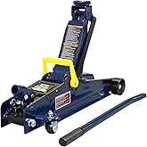 TCE TCET825051 Torin Hydraulic Low Profile Trolley Service/Floor Jack with Dual Piston Quick Lift Pump, 2.5 Ton (5,000 lb) Ca