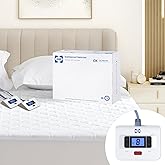 Sealy Heated Mattress Pad Cal King Size, Luxury Quilted Electric Bed Warmer with Dual Controller 10 Heat Settings & Auto Off 1-12 Hours | Fit Up to 17" Deep Pocket | ETL Certified | Machine Washable