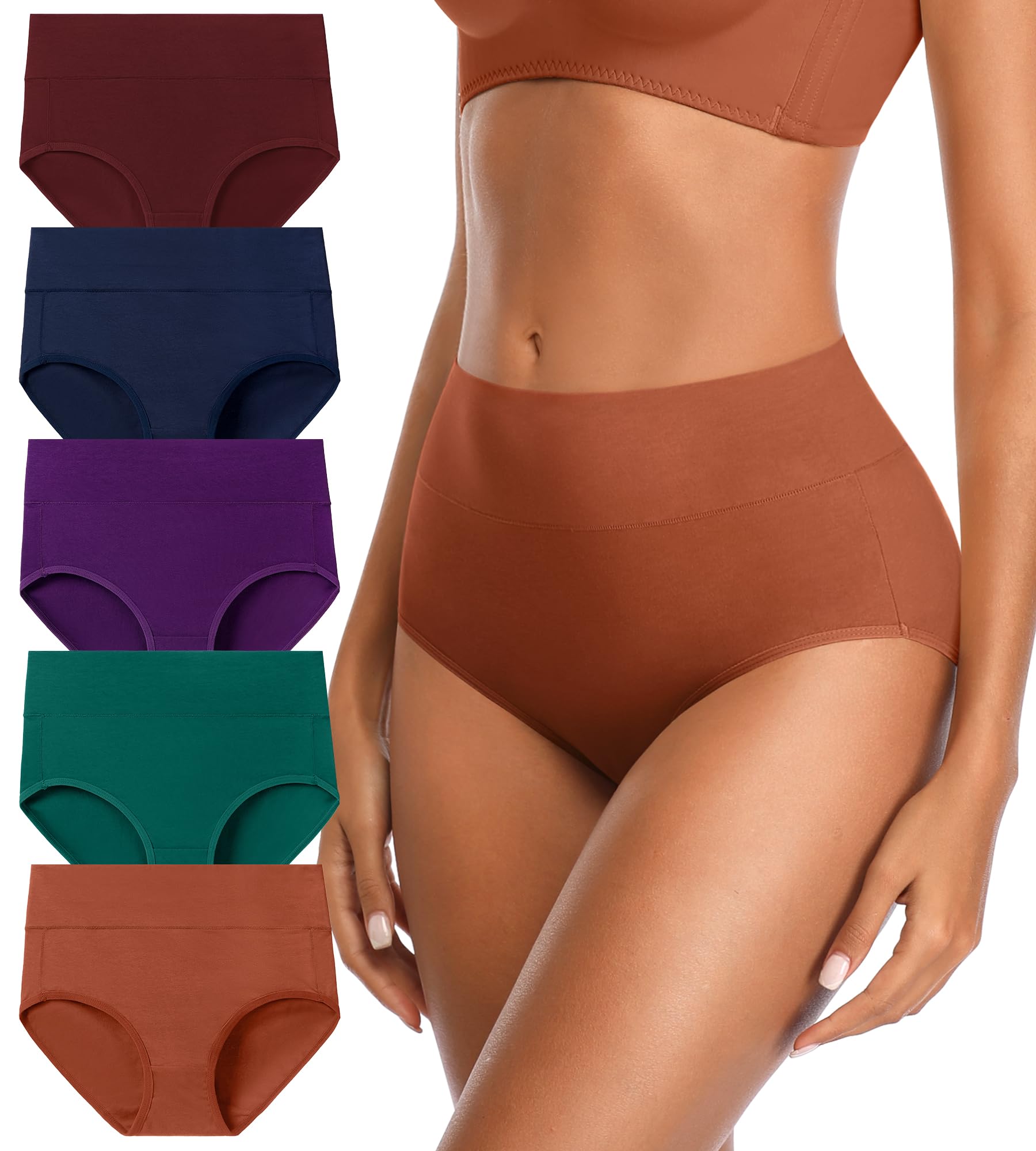 Photo 1 of JUYINA Underwear Womens Pack,Womens Underwear High Waisted Cotton Postpartum Tummy Control Briefs Breathable C Section Ladies Panties Large
