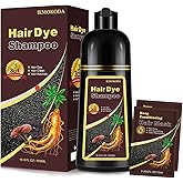 Hair Dye Shampoo 3 in 1 for Women & Men, Rich Root-to-Tip Coloring with Natural Extracts, 3-4 Weeks Lasting Smooth Shiny Finish, Easy Home Use for All Hair Types 16.9 fl oz (Blonde Brown)