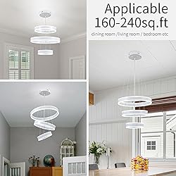 O'NEELDY Modern LED Chandeliers Adjustable Hanging