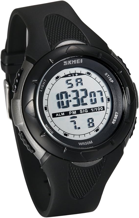 Amazon Lancardo キッズ腕時計 子供ウォッチ 5気圧防水 女の子 デジタル アラーム ストップウォッチ スポーツ かわいい 人気 学生 プレセット 誕生日 記念日 子供の日 ブラック ガールズ腕時計 腕時計 通販