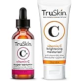 TruSkin Super C Duo - Vitamin C Plus Super Serum, 1 fl oz & Vitamin C Brightening Moisturizer, 2 fl oz - Two-Step Anti Aging 