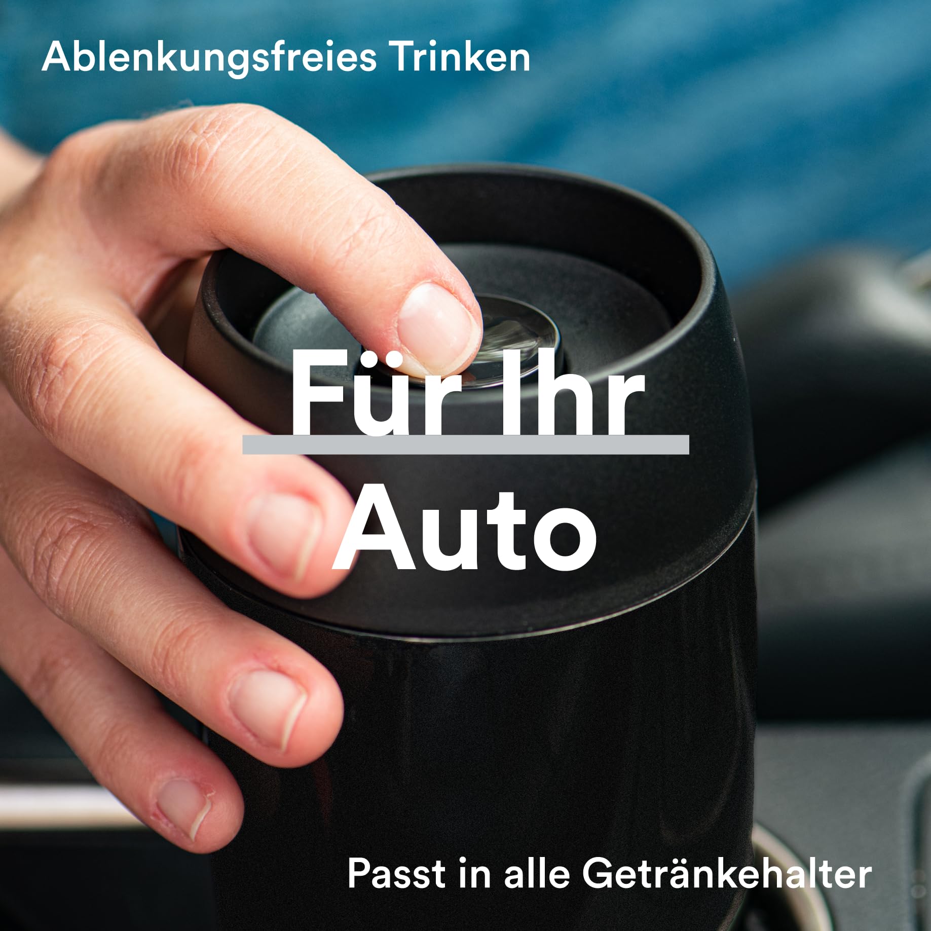 Moon 360° Thermobecher, Kaffeebecher to go thermo, Travel Mug 300ml, Coffee to go becher, Isolierbecher auslaufsicher - BPA-freie, Doppelwandiger Edelstahl, 100% dicht, 360°-Trinköffnung, Schwarz 7