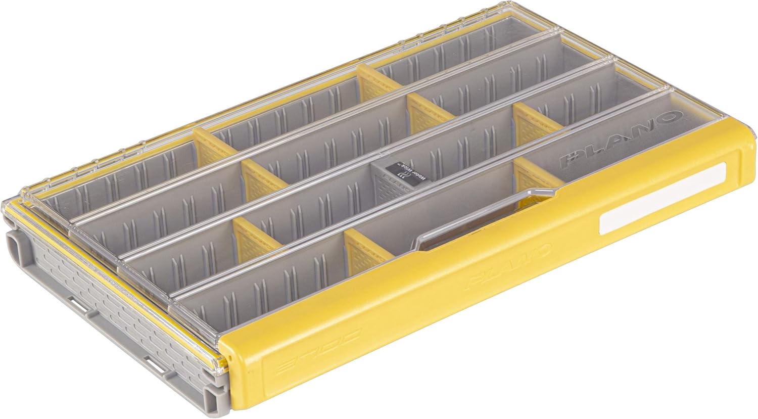 Plano Edge Professional 3700 Standard Tackle Storage | Premium Tackle Organization with Rust Prevention, Clear/Yellow: Sports & Outdoors
