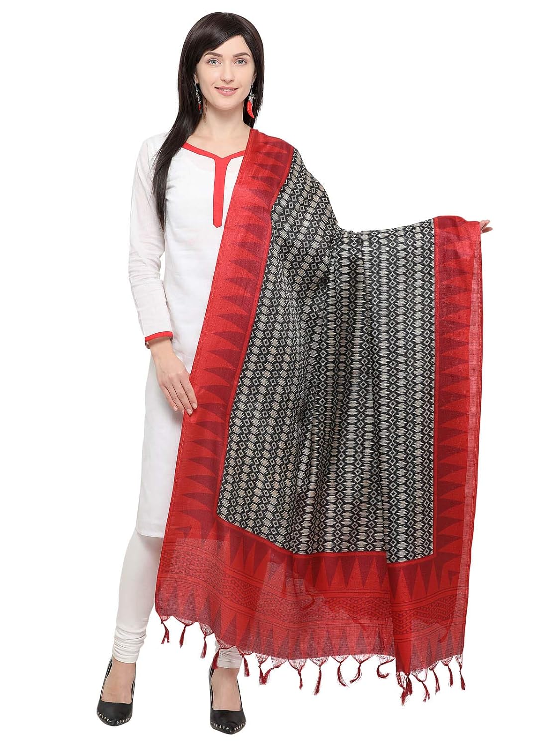 kanchnar women's bhagalpuri silk printed dupatta