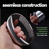 Clove Premium 18/8 Stainless Garlic Press Rocker with Silicone Peeler view 3