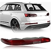 KEEGTBOX Rear Bumper Brake Tail Light Kit Compatible with Audi Q7 SUV 2016-2023 Left Driver Side Lower Rear Tail Fog Lamp Replace (Left Driver Side)