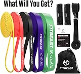 FitBeast Pull Up Bands Set 5 Levels Resistance Bands 5-125 LBS view 5