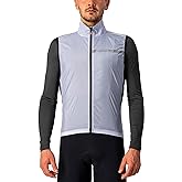 CASTELLI Men's Squadra Stretch Vest, Windproof Full Lenth Zip Shell with High Collar for Road and Gravel Biking I Cycling