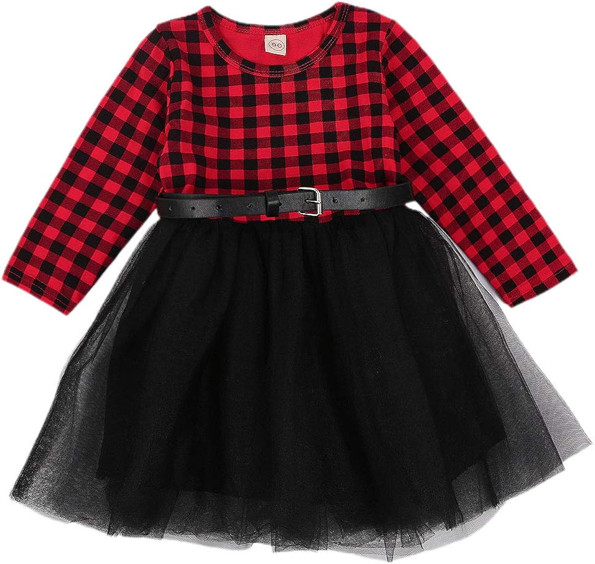 baby christmas plaid dress