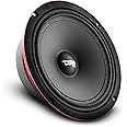 DS18 PRO-SM8.2 8" Slim Loudspeaker – 8”, Midrange, Red Steel Basket, 500W Max Power, 250W RMS, 2 Ohms - Premium Quality Audio Speakers – IP66 Water Resistance, Perfect for Motorcycle Applications