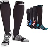POWERLIX Compression Socks for Women & Men (Pair) for Neuropathy Swelling Pain Relief 20-30 mmHg Medical Knee-high Stockings