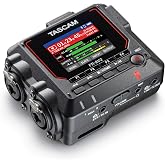 TASCAM FR-AV2 Compact 32-Bit Float Field Recorder and Timecode Generator with Dual XLR/TRS Inputs and No-Clip Audio Recording for Videographers