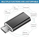 ASIRYVA 2 Pack USB C to Micro USB Adapter Female to Male Black view 3