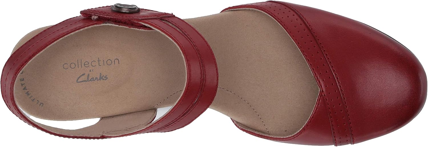 clarks women's valarie rally heeled sandal