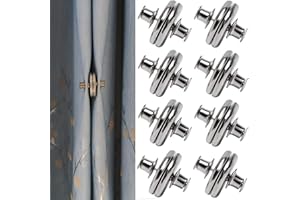YTESEERY 8 Pairs Curtain Magnets Closure, Magnetic Curtain Clips for Indoor Outdoor Curtains Prevent Light Leaking, Strong Curtain Weights Magnets for Pergola Patio Gazebo Cabana