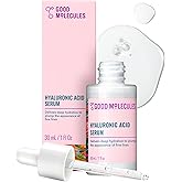 Good Molecules Hyaluronic Acid Serum for Face, Hydrating Serum, 1 fl oz | Deeply hydrates to plump the look of fine lines. Boosts skin hydration after one use. All skin types.