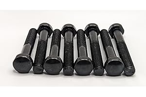 PINBALL LIFE Extended Pinball Leg Bolt Set, 2 3/4 inch, Acorn Head, Black (Set of 8 Bolts)