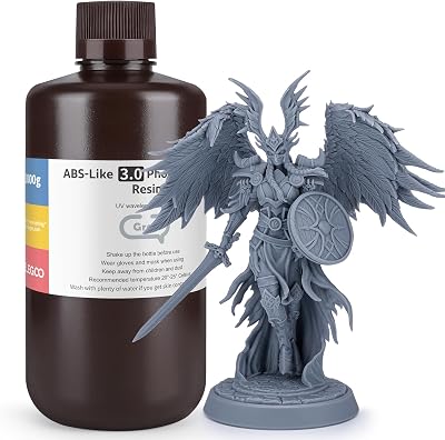 ELEGOO ABS-Like Resin 3.0 Grey 1KG 405nm UV Curing LCD 3D Printer Photopolymer