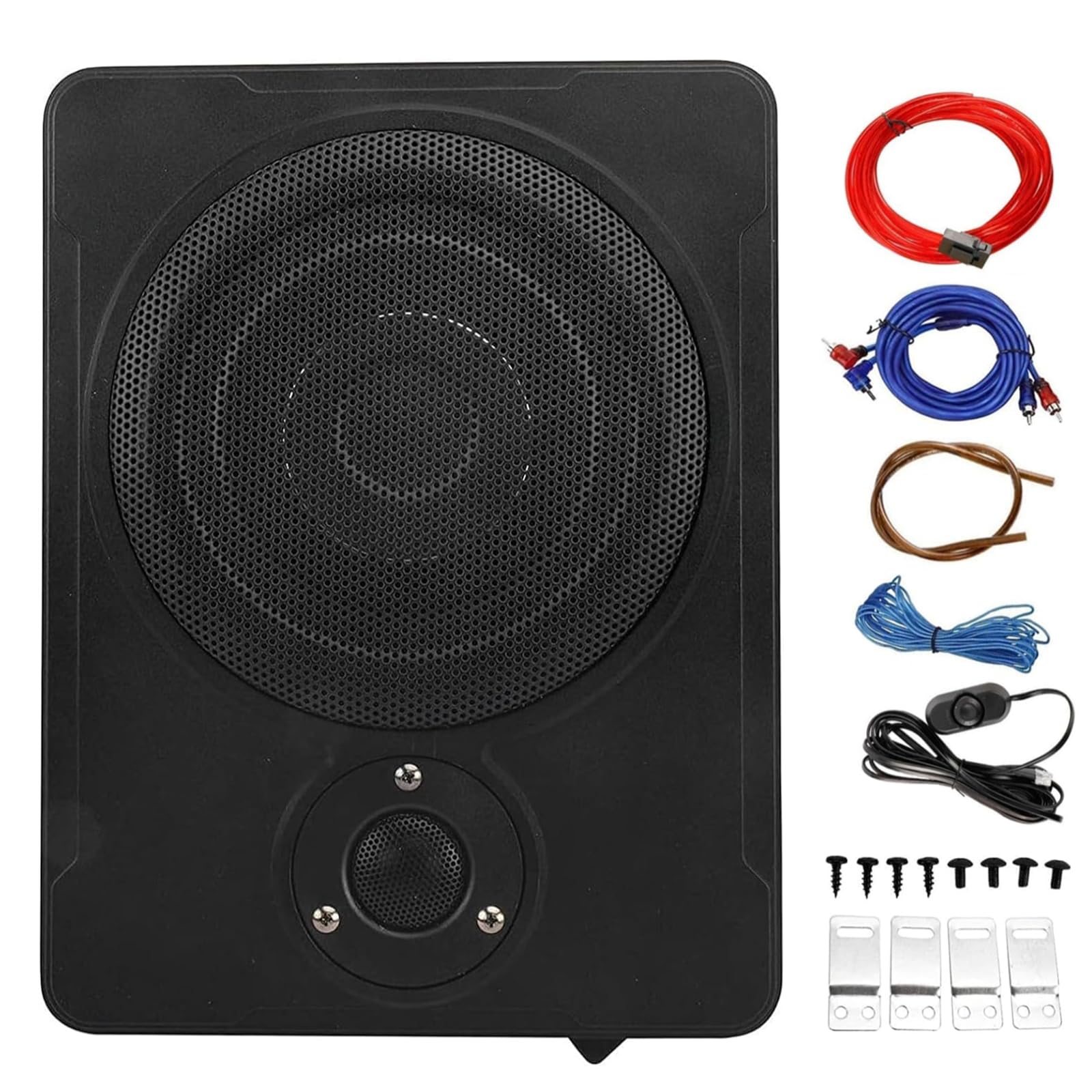 Photo 1 of Yaeccc 8" 600w Audio Slim Under-Seat Powered Subwoofer, Car/Truck Sub Bass Speaker Kit,Ultra Slim Under Seat Active Powered Car/Truck Subwoofer