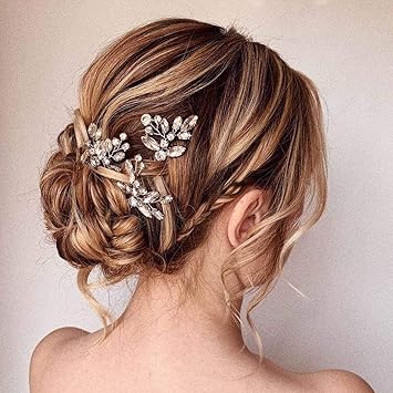 Amazon Com Unicra Wedding Hair Pins Rhinestone Hairpins Hair Set