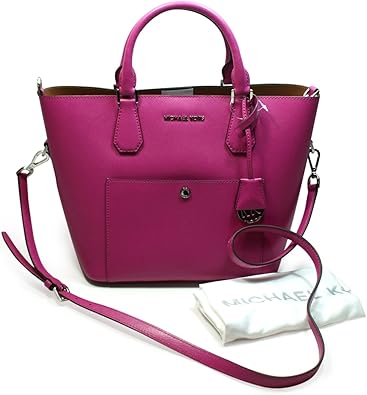 fuschia shoes and bag