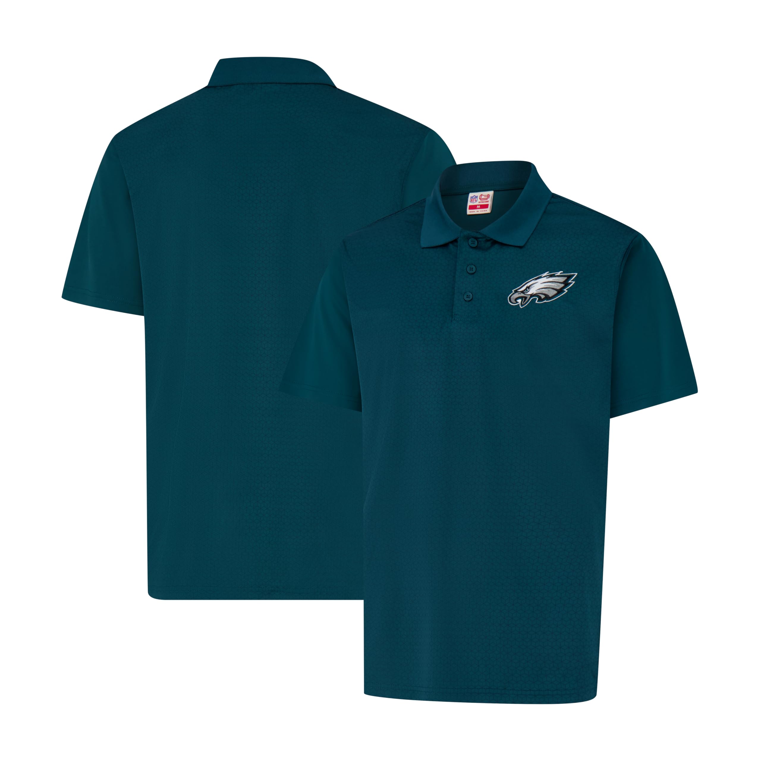 Ultra Game Adults NFL Official Super Soft Supreme Polo Shirt, Philadelphia Eagles, Team Color, X-Large Image
