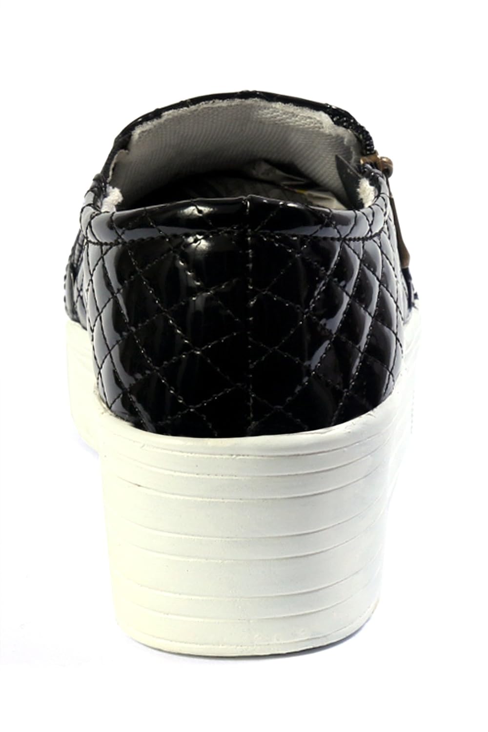 red rose women's black fabric stylish shoes