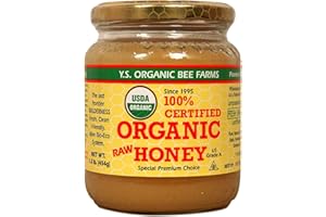 YS ORGANIC BEE FARMS Y.S. Eco Bee Farms, (2 Pack) 100% Certified Organic Raw Honey, 1.0 lb (454 g)