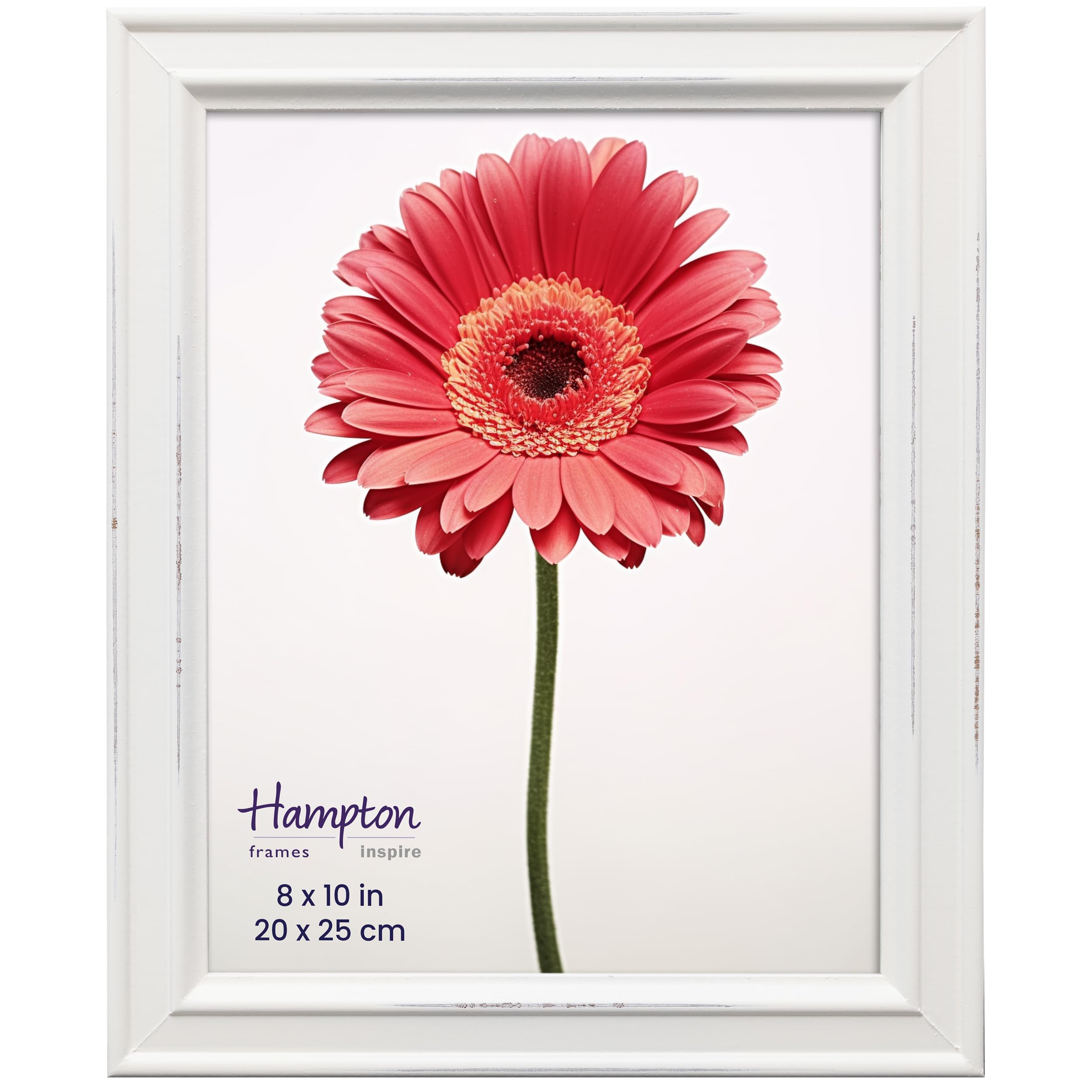 inspire By Hampton PALOMA 8x10 (20x25cm) White Picture Photo Frame Glass IBH-PAL301980W — image 1