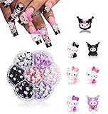 84 PCS Nail Charms, OWCATH Kawaii Nail Charms Slime