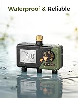 Diivoo Sprinkler Timer 3 Zone Hose Timer with Brass Inlets 3 Outlets view 6