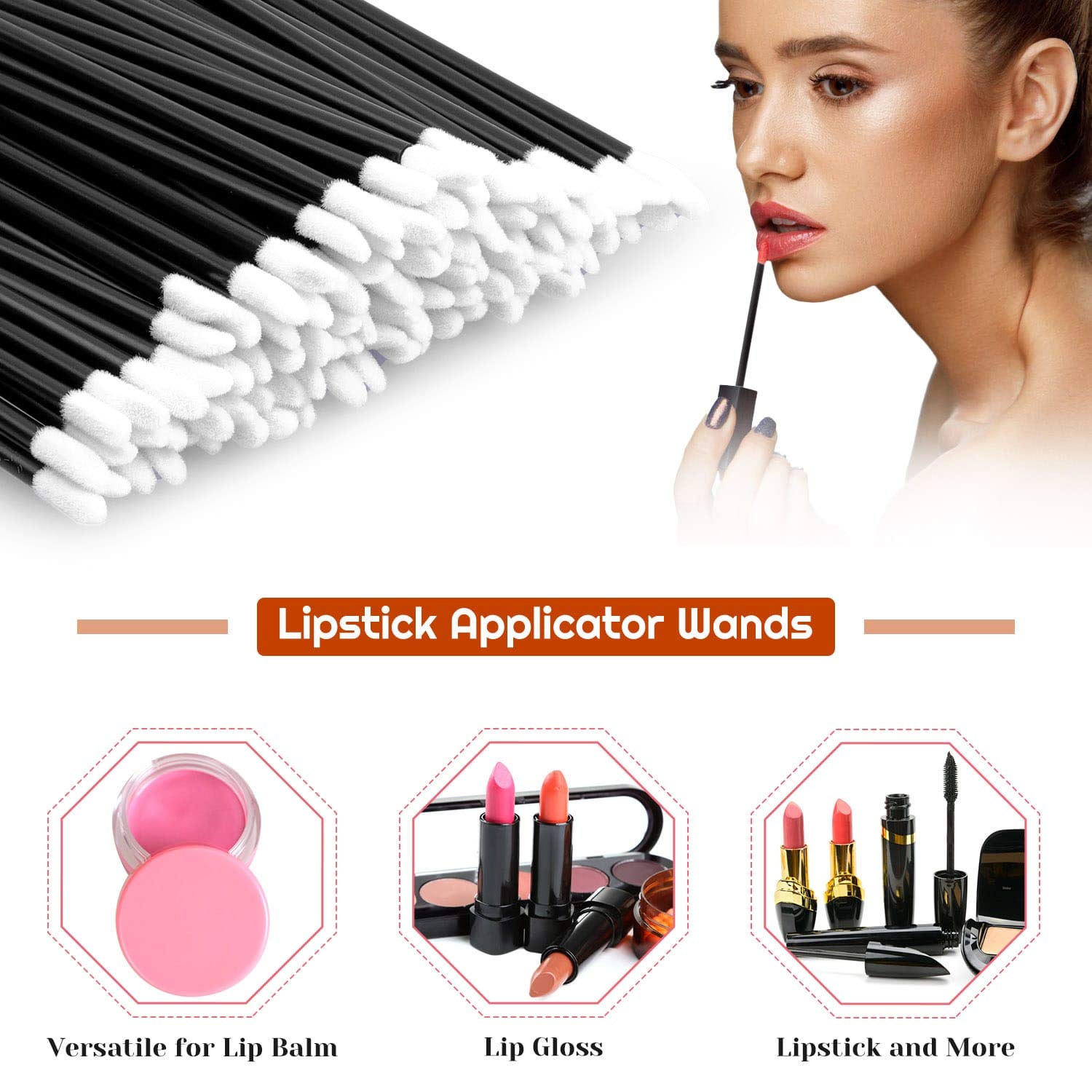 Shynek Makeup Mixing Palette with Disposable Makeup Applicators 250PCS Disposable Mascara Wands Lip Gloss Applicators Eyeliner Brushes: Beauty