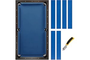 iEsstros Pool Table Felt Cloth Billiard Cloth with 6 Pcs Cloth Strips and Staple Remover Pool Table Felt Replacement Kit Parts