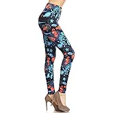 Leggings Depot High Waisted Camouflage & Multiple Print Leggings for Women - Reg, Plus, 1X3X, 3X5X