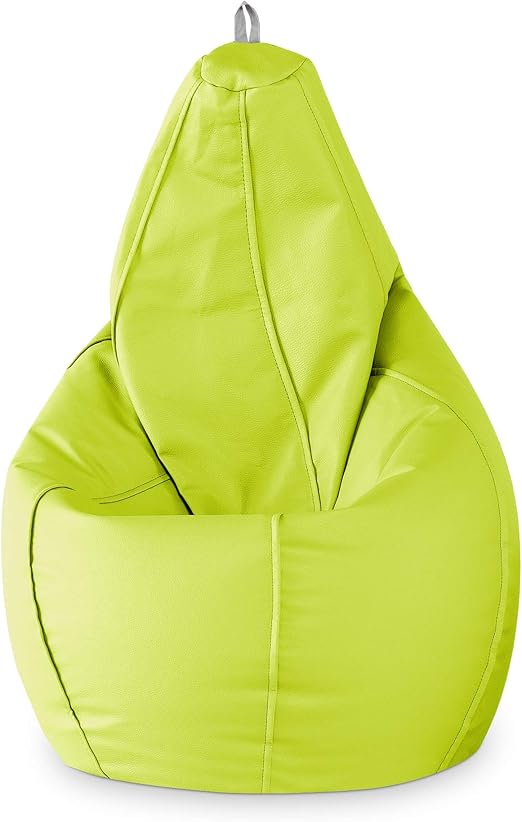 HAPPERS Puff de Pera Hand Fotos, Piel, Verde, XL (130x80x80 cm ...