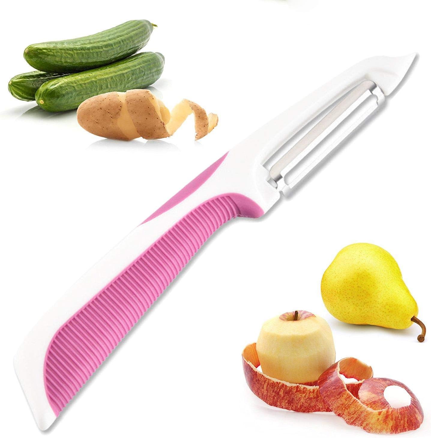 New Design Multifunctional Stainless Steel Peeler Peeling Cutter Vegetables, Vegetable Slicer Electric - Slicer Cutter, Vegetable Grater Machine, Vegetable Slicer, Kitchen Tools, Garlic Clips