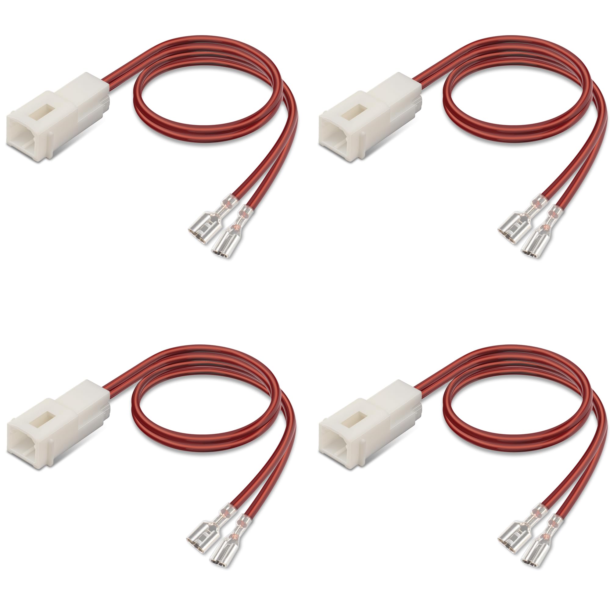 Photo 1 of 4 Pcs 72-7902 Speaker Harness,Thicker Longer Professional Speaker Wire Harness Cable Adapter Connector Plug,Car Audio Cable for Dodge Dart Journey RAM Challenger Jeep Wrangler Chrysler