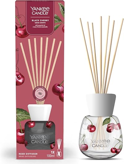 Yankee Candle Reed Diffuser Black Cherry Aroma 100ml - 10 Weeks Fragrance