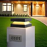 JHOTEC Outdoor Post Lights 10X10 in,Outdoor Column Lights,Outdoor lamp Post,Hard Wired Light,Deck Decorations Outdoor,Modern 