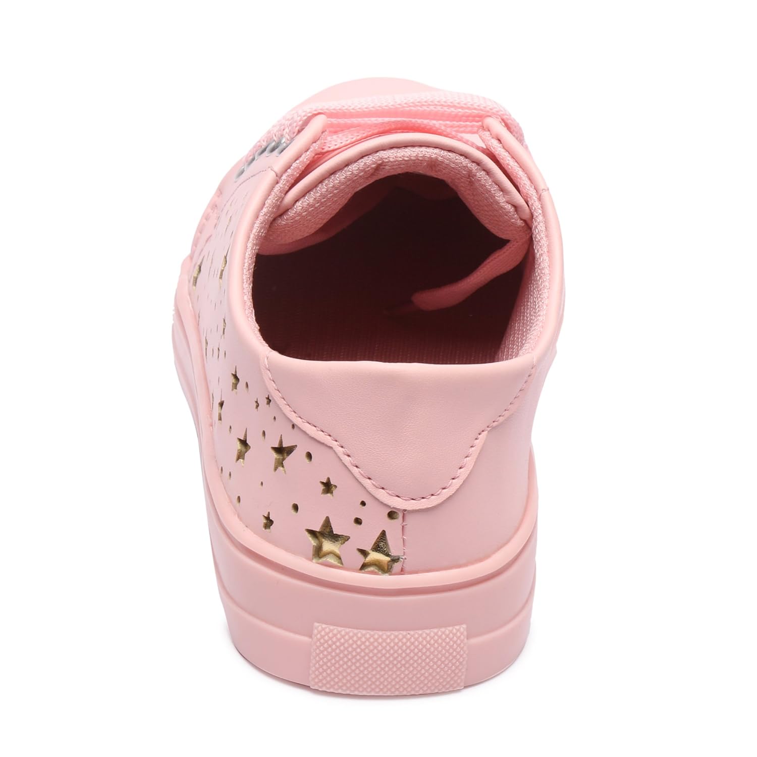 lockey women's pink small star printed casual sneakers