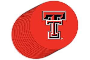 P. GRAHAM DUNN Texas Tech University Logo 4 x 4 Paperboard Celebration Coasters Pack of 12