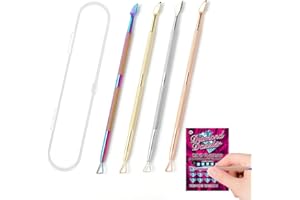 EXEXIUO 4Pcs Lottery Ticket Scratcher Tool, Ultimate Metal Lotto Scratcher Scratch Off Tool for Tickets Stickers Labels Films