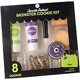 Sweets Indeed Halloween Cookie Decorating Kit, 8 Premade Cookies, 14.59 oz | All-in-one decorating kit