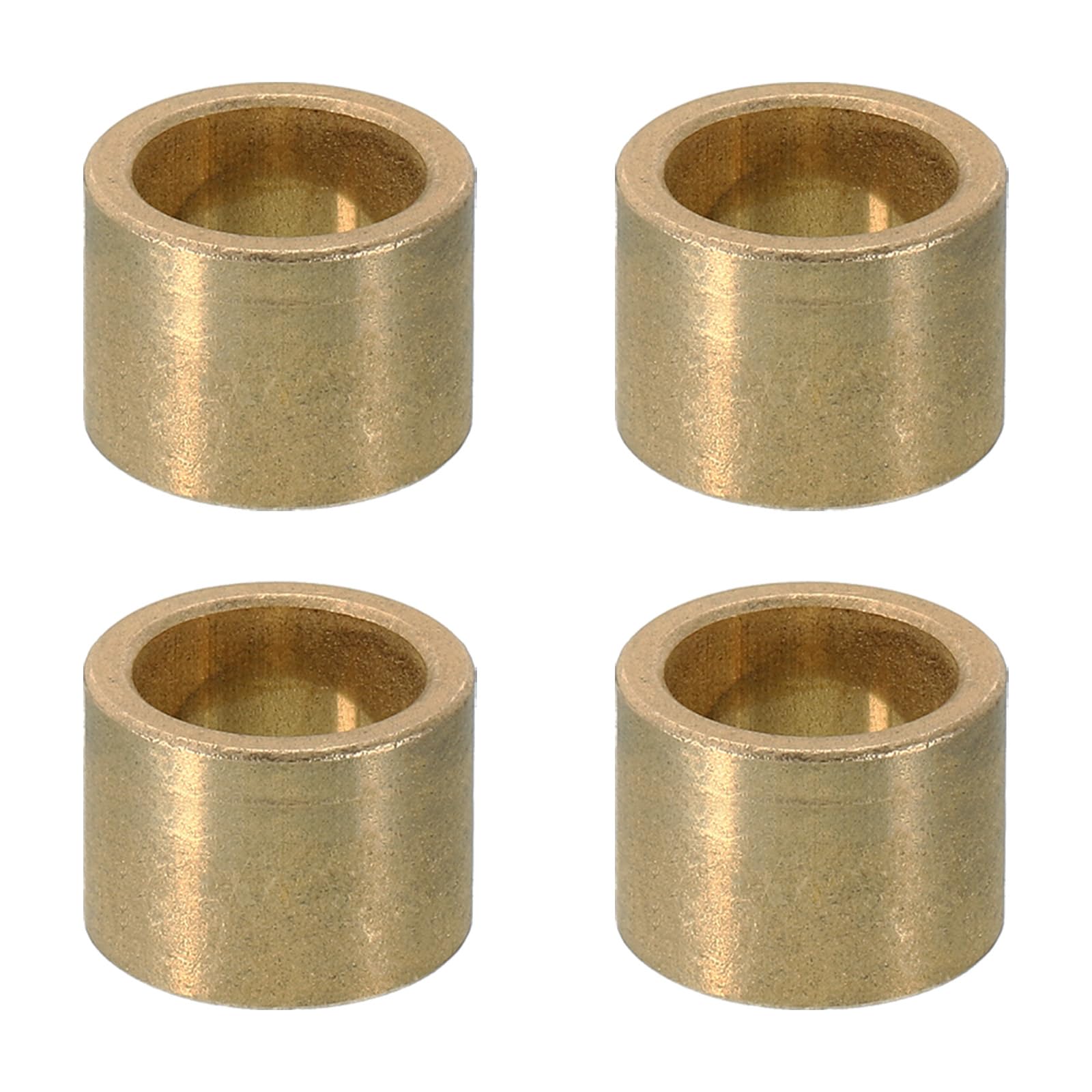 PATIKIL M12 Brass Spacers, 4 Pcs Metal Spacer Brass 12mm ID x 16mm OD x 12mm L Brass Spacers Screw Standoff for 1/2 Inch or M12 Screw