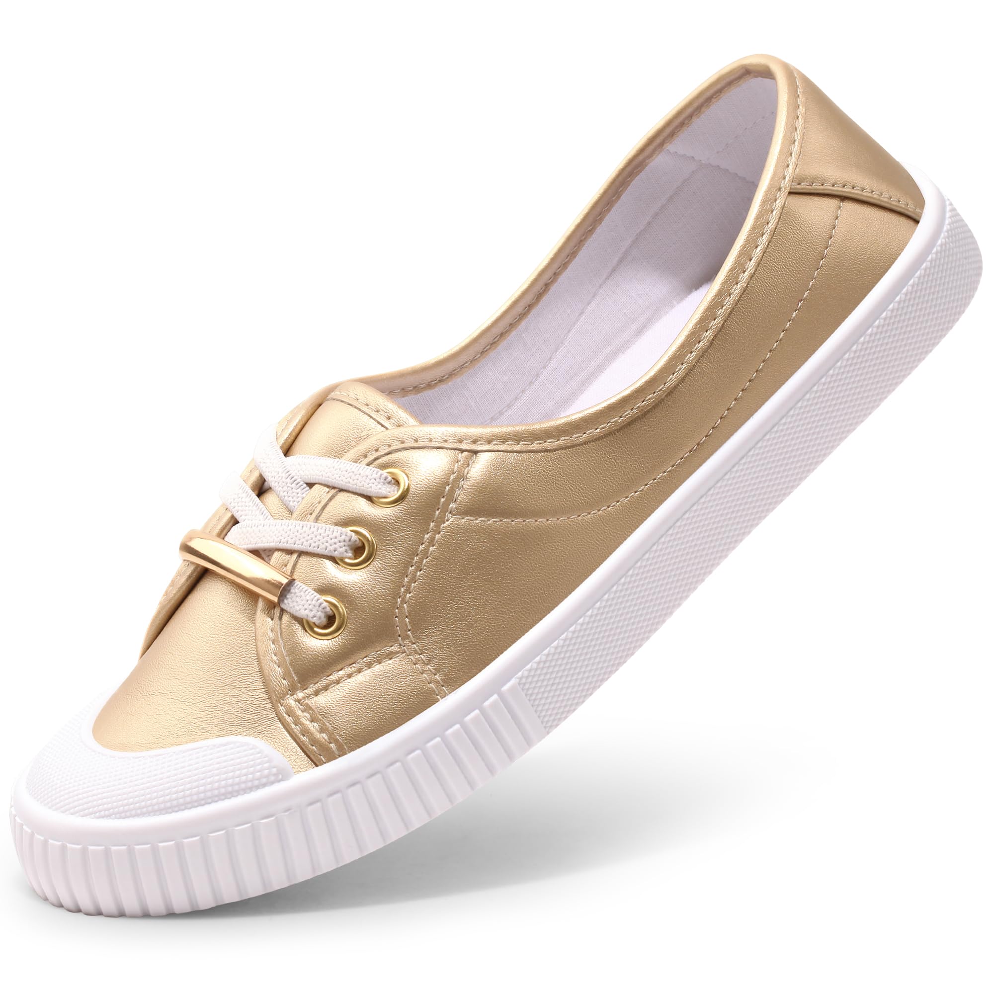 Harvest Land Women's Sneaker Low Top Canvas Fashion Slip on Shoes