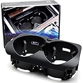 iJDMTOY Matte Black Finish OEM-Replace Center Console Dual Cup Holder Tray Insert, Compatible with Mercedes W205 C-Class, X205/W253 GLC-Class, W213 E-Class, W463A G-Class