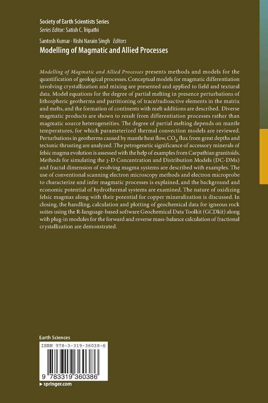 Modelling Of Magmatic And Allied Processes Santosh Kumar - 
